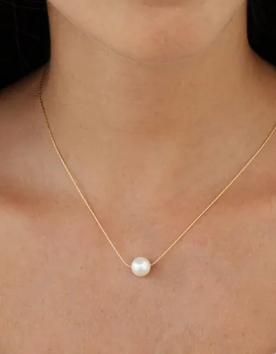 Vista 19 de Collar de hija relleno de oro de mamá o papá, collar clásico de perlas blancas con mensaje significativo, listo para regalar