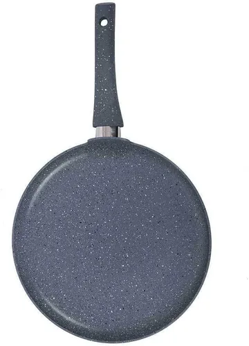 Vista 4 de Wonderchef Sartén para crepes Dosa Tawa de aluminio forjado de granito antiadherente y libre de PFOA, sartén de 9.4 in, gris
