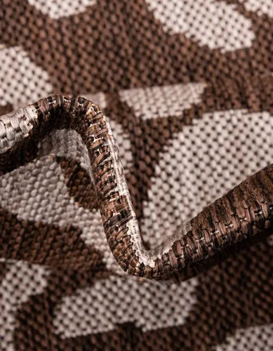 Vista 8 de Unique Loom Outdoor Safari Collection - Alfombra para exterior, diseño de leopardo (3 x 5 pies 3 pulgadas, Rectángulo, Marrón/Marrón claro)