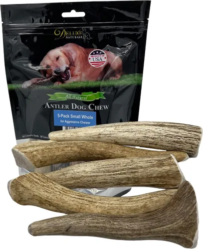 Vista 36 de 2 x 1 libra cuernos de alce masticables pequeños mixtos enteros y partidos para perros de juguete a pequeños de menos de 20 libras (5-7+ pulgadas)
