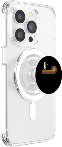 Vista 3 de Pickleball retro vintage Pickleball paddles Sunset gift PopSockets MagSafe PopGrip for iPhone