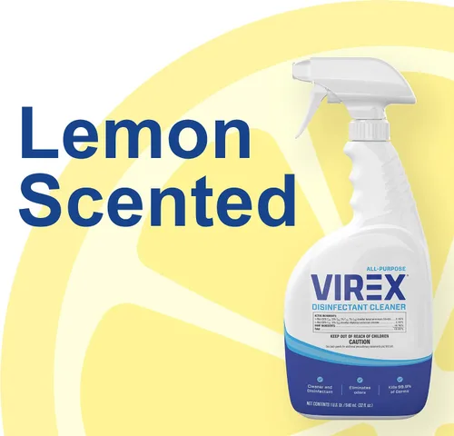 Vista 4 de VIREX Diversey CBD540540 Limpiador desinfectante líquido multiusos, mata el 99.9% de los gérmenes y elimina olores, aroma a limón, spray listo