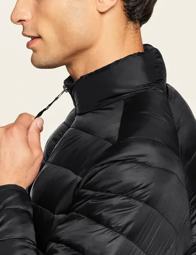 Vista 4 de TSLA - Chaqueta acolchada, ligera y plegable para hombre, ideal para invierno, impermeable