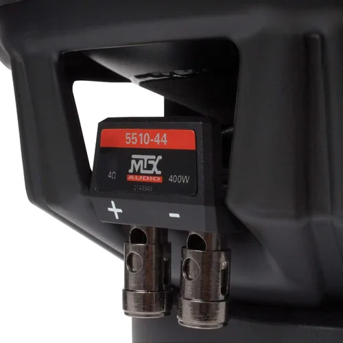 Vista 4 de MTX 5510-44 10" 800 vatios pico/400 vatios RMS DVC 4-ohm subwoofer de audio para coche