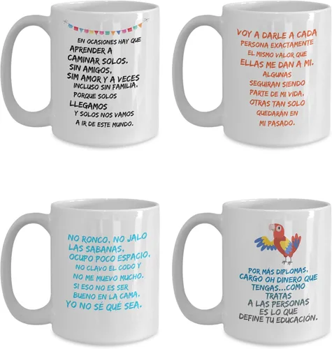 Vista 3 de Regalo para amigos Taza de café para colegas Perfecto regalo para navidad, graduados, profesionales y estudiantes Vaso con afirmaciones