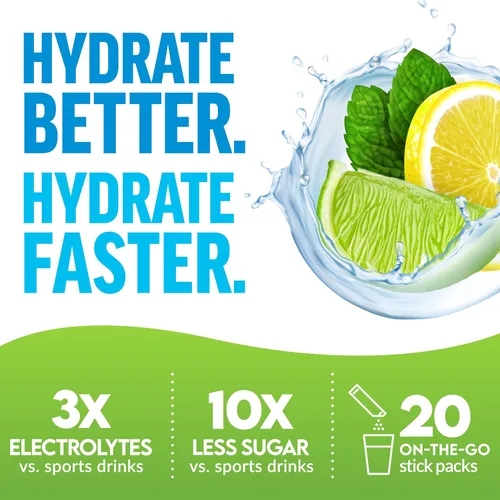 Vista 6 de Force Factor Liquid Labs Paquetes de Polvo de Electrolitos—Limón Lima—Paquetes de Hidratación para Hacer Agua de Electrolitos con 5 Electrolitos