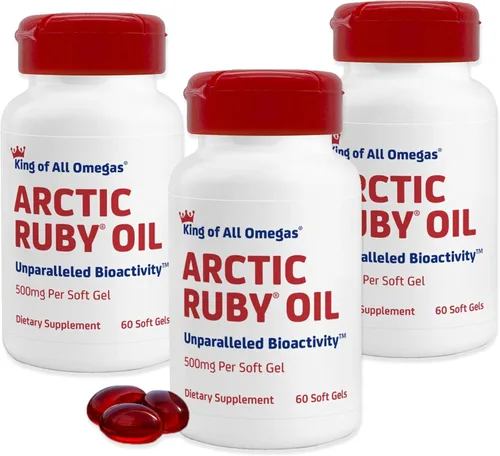 Vista 11 de Aceite de rubí ártico de 1000 mg – Suplemento Omega 3 para mujeres y hombres con EPA, DHA y astaxantina 2 mg – Alternativa al aceite de pescado