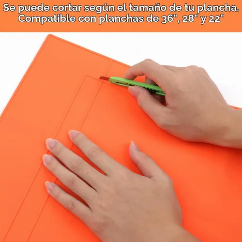 Vista 3 de Blackstone Funda de silicona para parrilla de 36 pulgadas, fácil de cortar para adaptarse a 36, 30, 28, 22 pulgadas, Blackstone alfombrilla