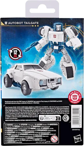 Vista 9 de Transformers Age of the Primes Autobot Tailgate, Deluxe Class 5.25 pulgadas, figura de acción de conversión de robot, juguetes robot para mayores