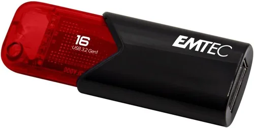 Vista 4 de Emtec Click Easy B110 - Unidad flash USB 3.0 (3.2), 16 GB de almacenamiento externo, color rojo, negro