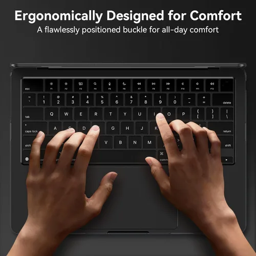 Vista 9 de EooCoo Funda para MacBook Pro de 14 pulgadas M5-M1 Pro/Max 2026-2021