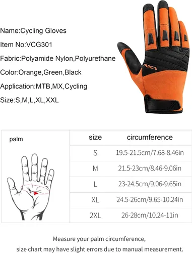 Vista 8 de VXW Guantes de bicicleta de montaña para hombre, guantes de ciclismo para nudillos, pantalla táctil transpirable para MTB Motocross Racing Dirtbike