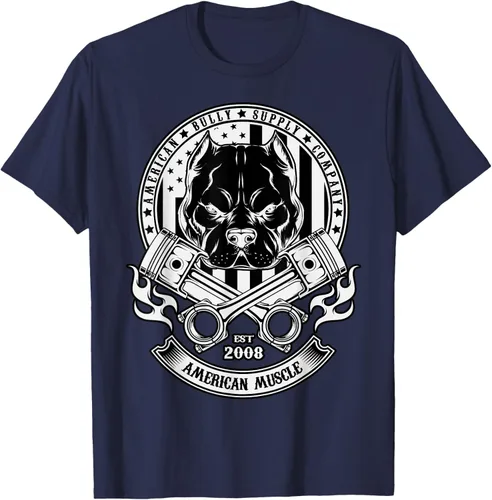 Vista 47 de American Muscle - Camiseta de cabeza dura Pit Bull American Bully, Negro, S