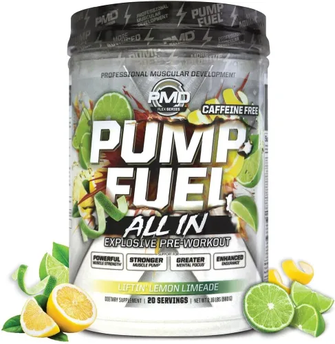 Vista 13 de PMD Sports Pump Fuel All in Insanity, Polvo Pre-Entreno Definitivo y Bomba Muscular, Energía de Máxima Fuerza, Concentración, Resistencia