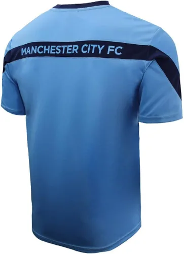 Vista 2 de Icon Sports Camiseta de fútbol del Manchester City con licencia oficial - Camiseta oficial de fútbol deportivo estilo jersey del equipo de Man City