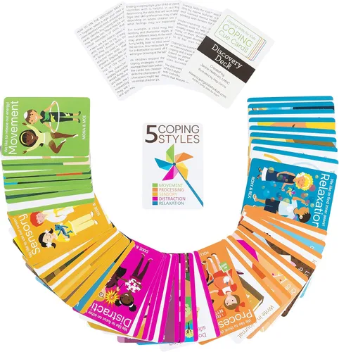 Vista 2 de Coping Skills for Kids Cubierta de descubrimiento de tarjetas de señales de afrontamiento (CSKCCDIS)