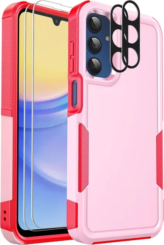 Vista 28 de Funda para teléfono Samsung Galaxy A15 5G, [protección contra caídas de grado militar de 15 pies]