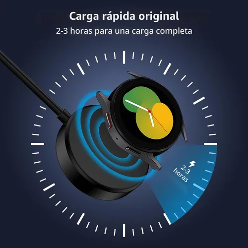 Vista 3 de Cargador de reloj USB C Samsung de carga rápida para Samsung Galaxy Watch 8/8 Classic/7/6 Classic/6/5 Pro/5/4/4 Classic/3/Active 2/Active 1
