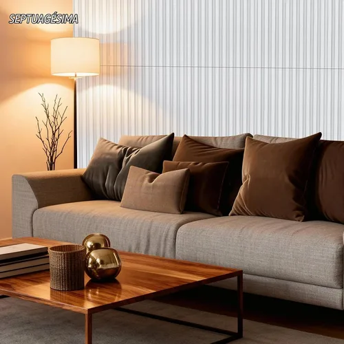 Vista 4 de TO-TH Paneles acústicos grandes de doble capa de absorción de sonido, paquete de 4, color blanco