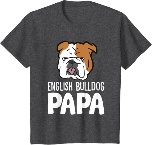 Vista 37 de Camiseta divertida de Bulldog Inglés para papá dueño de perro, Negro