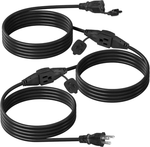 Vista 15 de El juego de cables de extensión para exterior de 2 paquetes de BN-Link es ideal para decoraciones de jardín en días festivos y equipos de jardín.