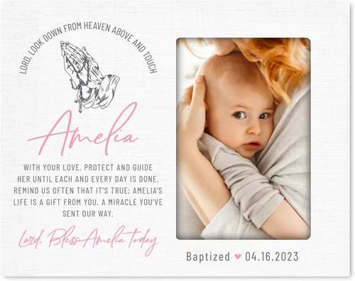 Vista 22 de LifeSong Milestones Marco de fotos de bautismo, regalos de bautismo personalizados para niñas, niños, padrinos, regalos de baby shower, recuerdos