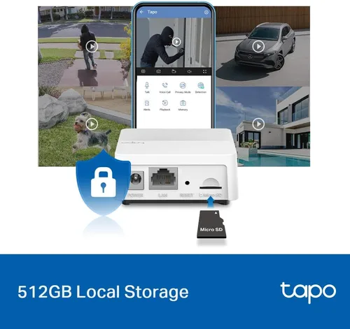 Vista 7 de TP-Link Tapo Smart Hub con timbre integrado, requiere Wi-Fi de 2.4 GHz, conecta hasta 64 dispositivos inteligentes + 4 cámaras, protocolo