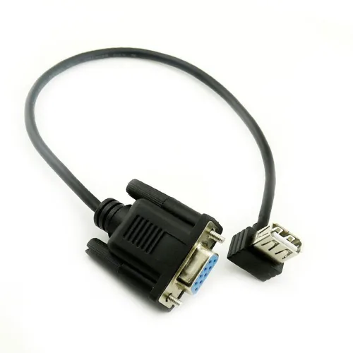 Vista 4 de Vanki 1 unids RS232 DB9 hembra a USB 2.0 A hembra adaptador de cable serie convertidor 8 pulgadas 9.8 in