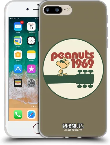 Vista 49 de Head Case Designs Funda de gel suave con licencia oficial de Peanuts Freak Flag Fly Woodstock 50th compatible con Apple iPhone 7 Plus/iPhone 8 Plus