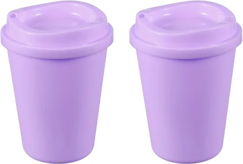 Vista 10 de uxcell 2 tazas reutilizables para café, 16 onzas, café de viaje, color azul Azul claro