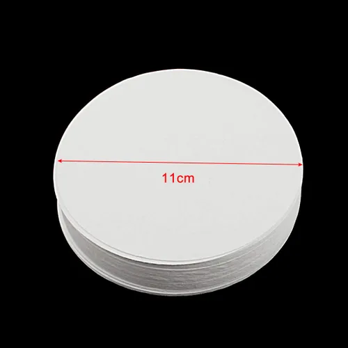 Vista 2 de uxcell 100 unidades de 4.3 "discos de diámetro de flujo medio 102 papel de filtro cualitativo