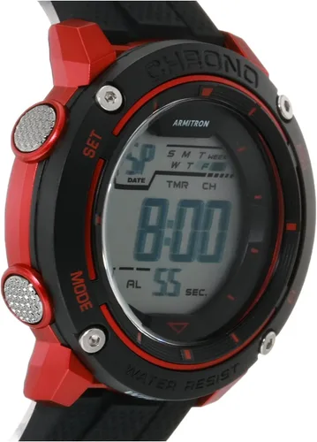 Vista 4 de Men's Digital Chronograph Silicone Strap Watch, 408482