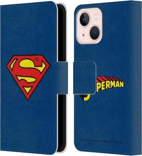Vista 131 de Head Case Designs Funda de piel con licencia oficial de Superman DC Comics con logotipos negros y rojos compatible con Apple iPhone 11