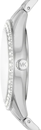 Vista 2 de Michael Kors Harlowe Women's Watch, Stainless Steel and Pavé Crystal Watch for Women with Steel or Leather Band