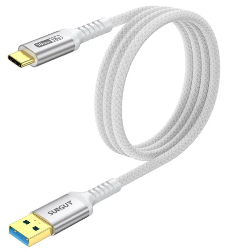 Vista 20 de SUNGUY Cable USB C para Android Auto de 10 Gbps, 1.5 pies 3A USB 3.1 Gen 2, carga rápida y transferencia de datos, cable USB C CarPlay, compatible