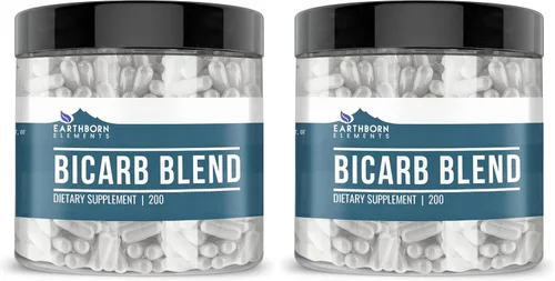 Vista 6 de Earthborn Elements Bicarb Blend 200 cápsulas, puro y sin diluir, sin aditivos