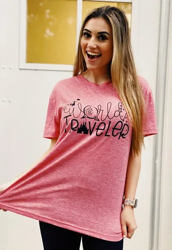 Vista 2 de Camiseta Believe in Magic para mujer camisetas de viaje del mundo lindas camisetas gráficas de hadas camisetas casuales de manga corta para niña