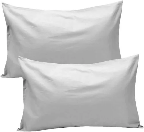 Vista 8 de Fundas de almohada de algodón peinado de 600 hilos (paquete de 2) tamaño estándar de 20 x 26 pulgadas, color azul aguamarina Azul Aqua (Solid)