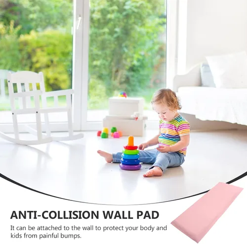 Vista 2 de Homoyoyo Calcomanías de pared anticolisión para niños, autoadhesivas 3D, paneles de pared de bolsa suave, cojín de pared para dormitorio, cojín