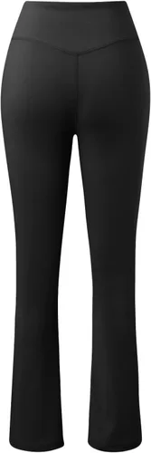 Vista 4 de Pantalones de yoga de cintura alta para mujer, pantalones de yoga fruncidos con levantamiento de glúteos, pantalones de entrenamiento para correr