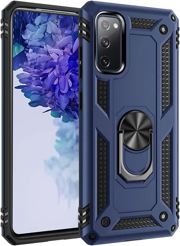 Vista 12 de Funda de grado militar para Samsung Galaxy S20 FE Funda Galaxy S20 FE 5G Funda 360 metal giratorio anillo soporte soporte Armadura resistente a