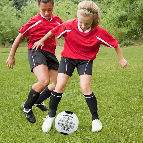 Vista 8 de KWOOD Balón de Fútbol Clásico Personalizado, Balón de Fútbol Grabado con Bomba Premium para Entrenamiento y Recreación, Disponible