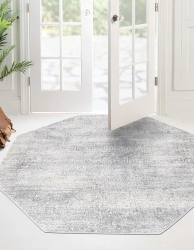 Vista 12 de Unique Loom Finsbury Collection - Alfombra de área Sarah (2 pies x 3 pies 1 pulgada, rectangular, azul/marfil)