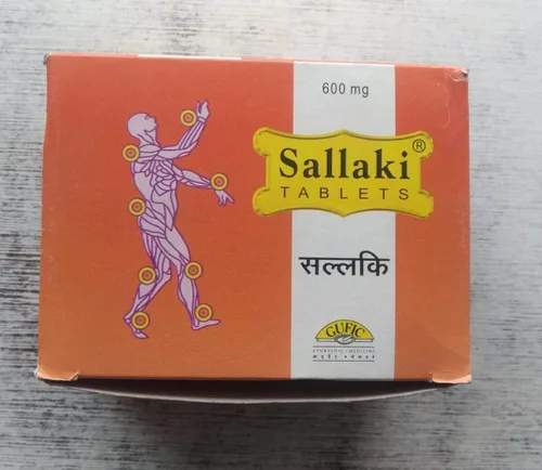 Vista 2 de Generic Gufic Sallaki Comprimidos 600 mg (10 Tab) (Paquete de 3), Naranja.