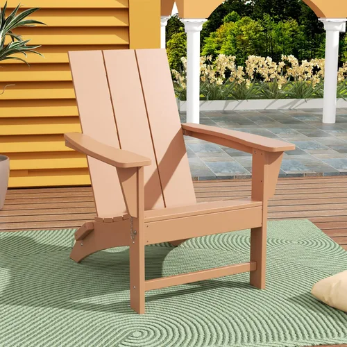 Vista 30 de WestinTrends Ashore Modern - Silla plegable Adirondack para exteriores (juego de 2), color negro