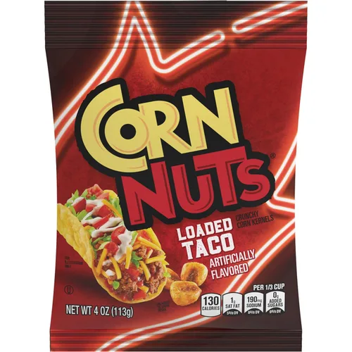 Vista 7 de CORN NUTS Granos de maíz con sabor a barbacoa, aperitivos de maíz crujientes, caja de aperitivos, paquetes variados para adultos, 4 onzas