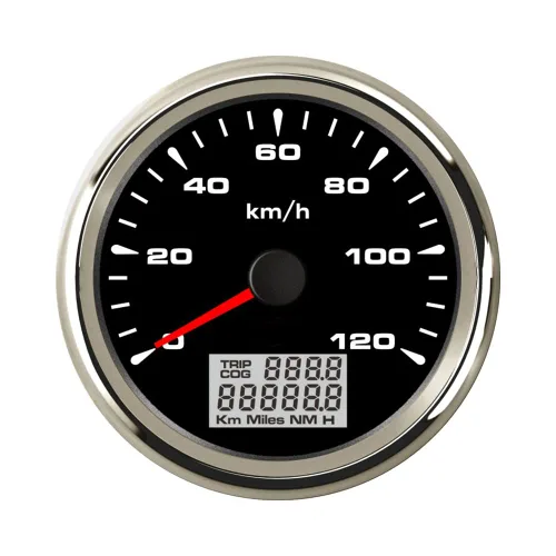Vista 13 de ELING Universal 0-120KM/H Auto GPS Velocímetro Odómetro Velómetro con 8 diferentes retroiluminación 3.346 in 9-32V