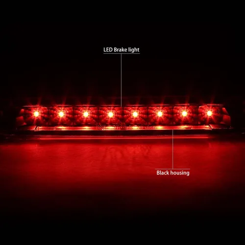 Vista 2 de DNA Motoring 3BL-FM05-LED-BK Luz de freno de montaje alto LED con carcasa negra para tercera luz de freno [Compatible con Ford Mustang 05-09]