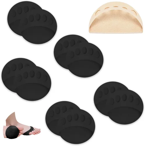 Vista 10 de Almohadillas invisibles de tela de panal transpirable, almohadillas metatarsianas gruesas y suaves para zapatos planos, tacones altos, prevención