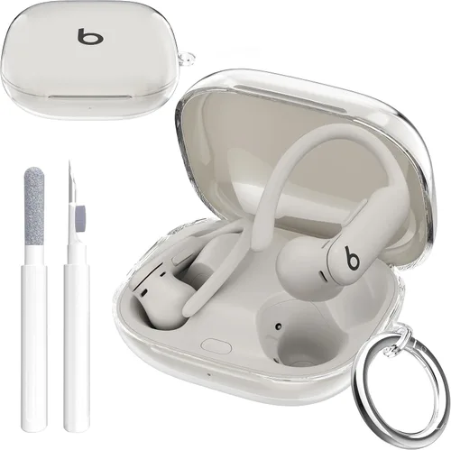 Vista 9 de Aircawin - Funda para Beats Powerbeats Pro 2, con purpurina transparente brillo claro